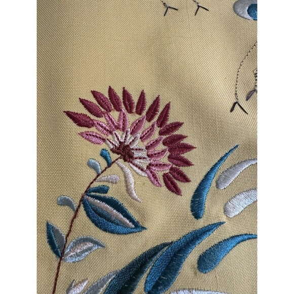 Carlisle Collection Designer Skirt Sz 8 Silk Embroidered Tapestry Multicolor - Picture 6 of 12